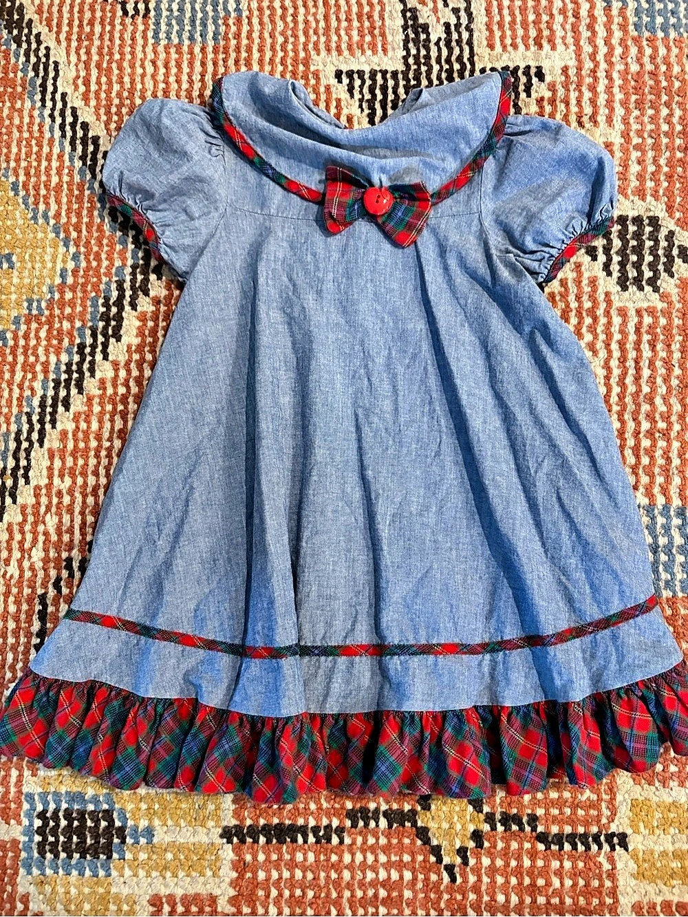 Vintage Denim Isabella girls babydoll dress